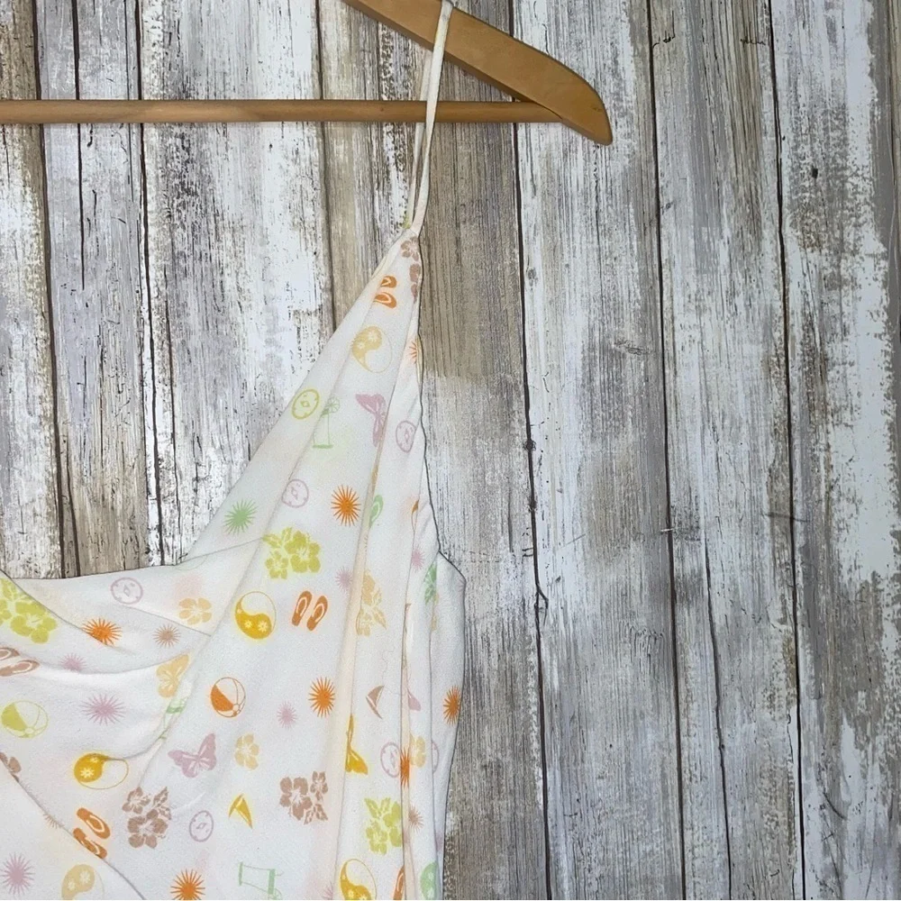 NWT Elodie White Drop Neck Mini Dress - Picture 3 of 5